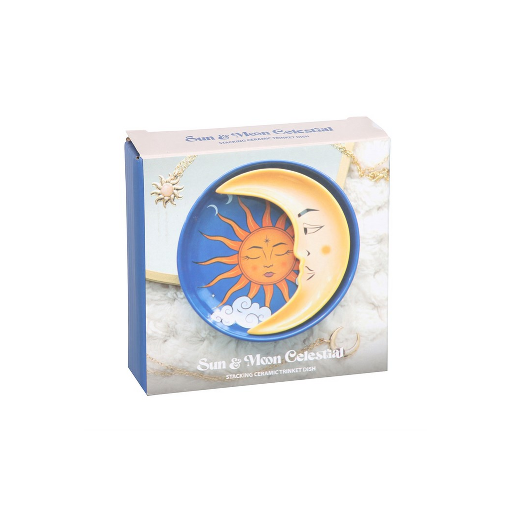 SUN + MOON STACKING TRINKET DISH SET