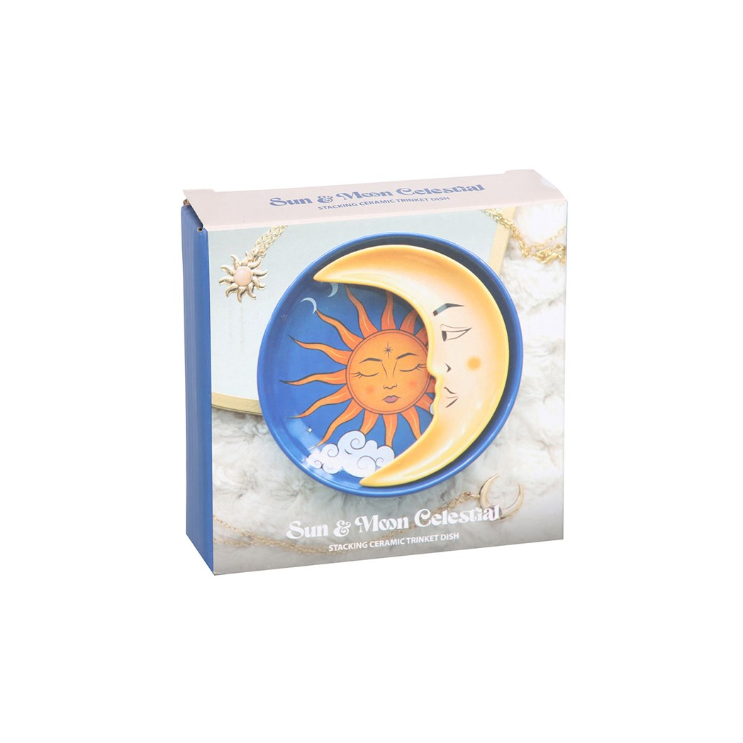 SUN + MOON STACKING TRINKET DISH SET
