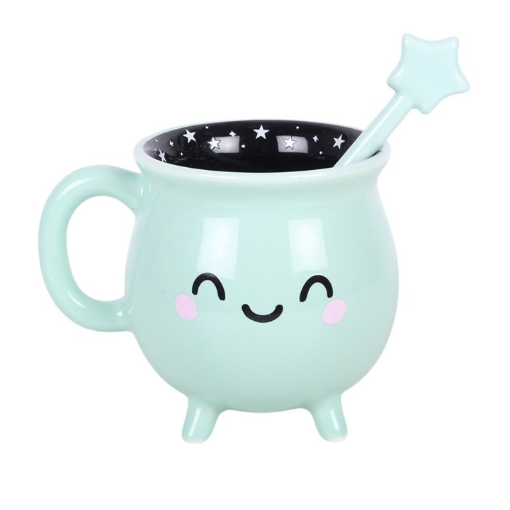 PASTEL CAULDRON MUG + WAND STIRRER