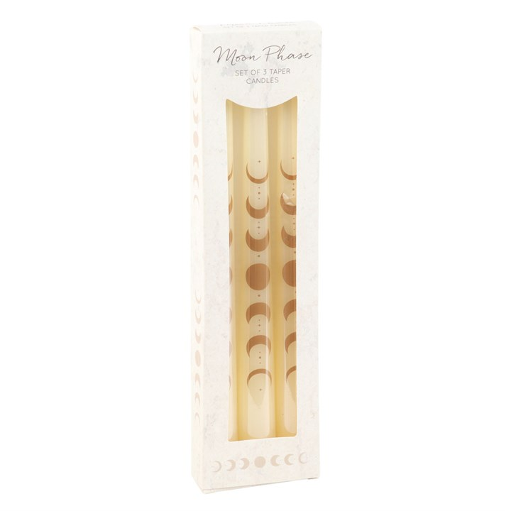 MOON PHASE TAPER CANDLE SET
