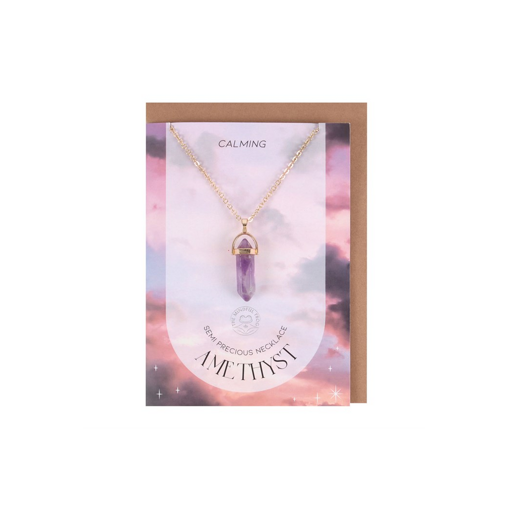 AMETHYST CRYSTAL NECKLACE CARD