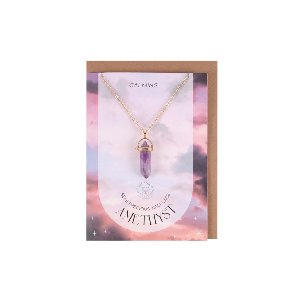 AMETHYST CRYSTAL NECKLACE CARD