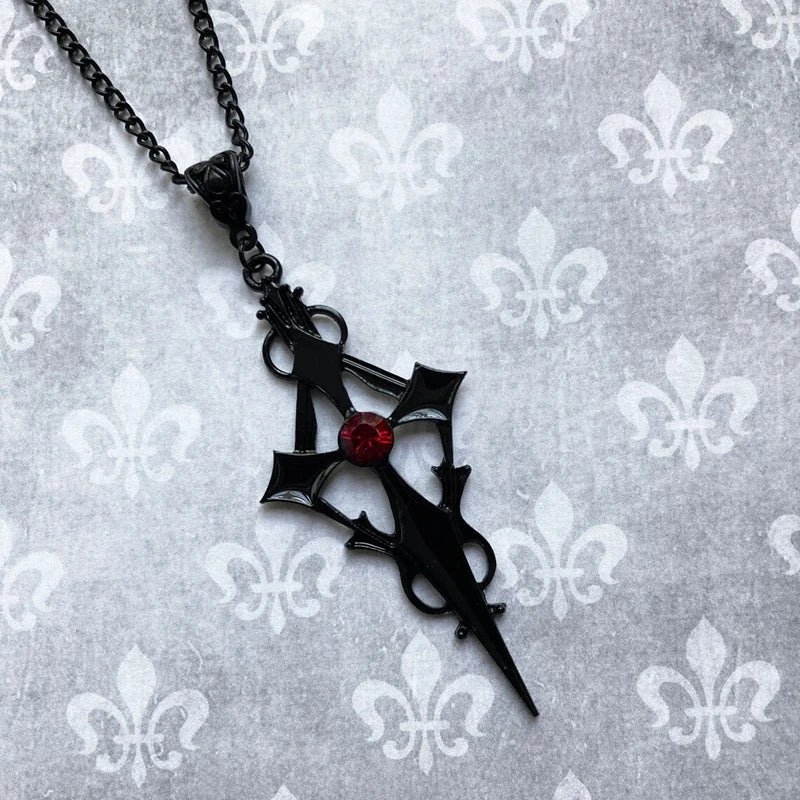 BLOOD DROP PENDANT NECKLACE