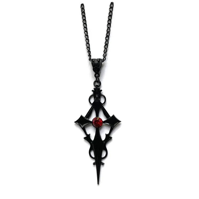 BLOOD DROP PENDANT NECKLACE