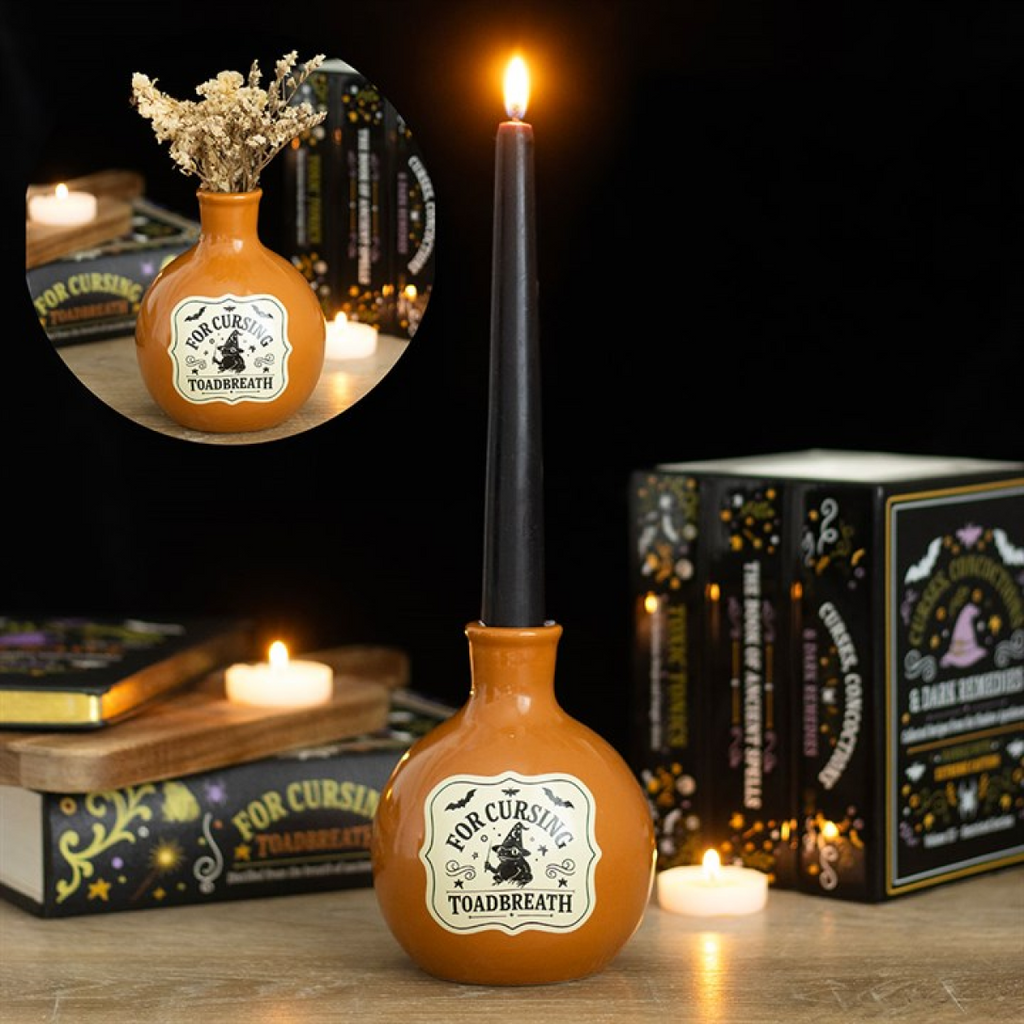 TOADBREATH POTION BOTTLE CANDLE HOLDER + VASE